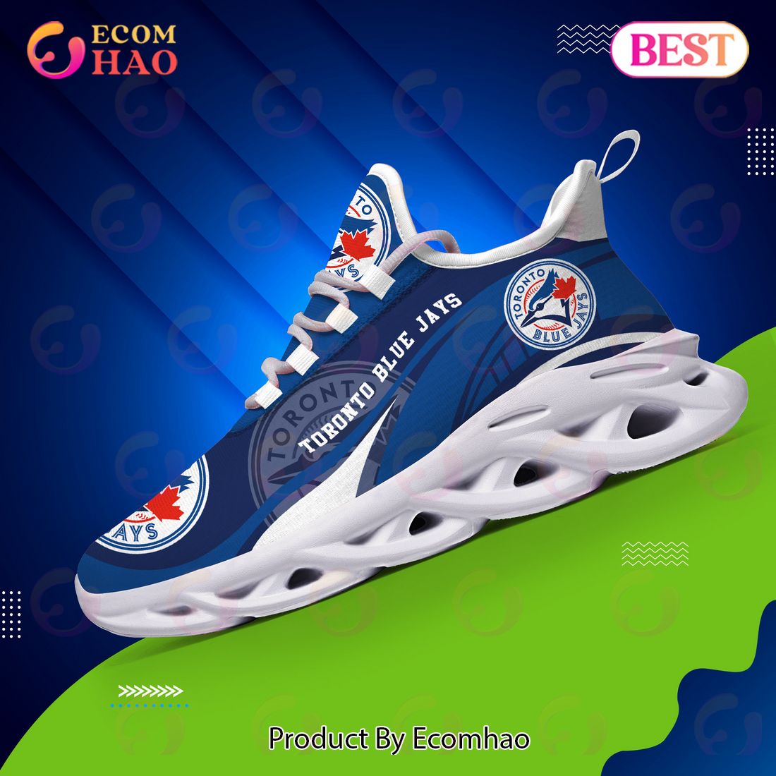 Toronto Blue Jays MLB Sneaker New Trending 2023 Summer Maxsoul Shoes