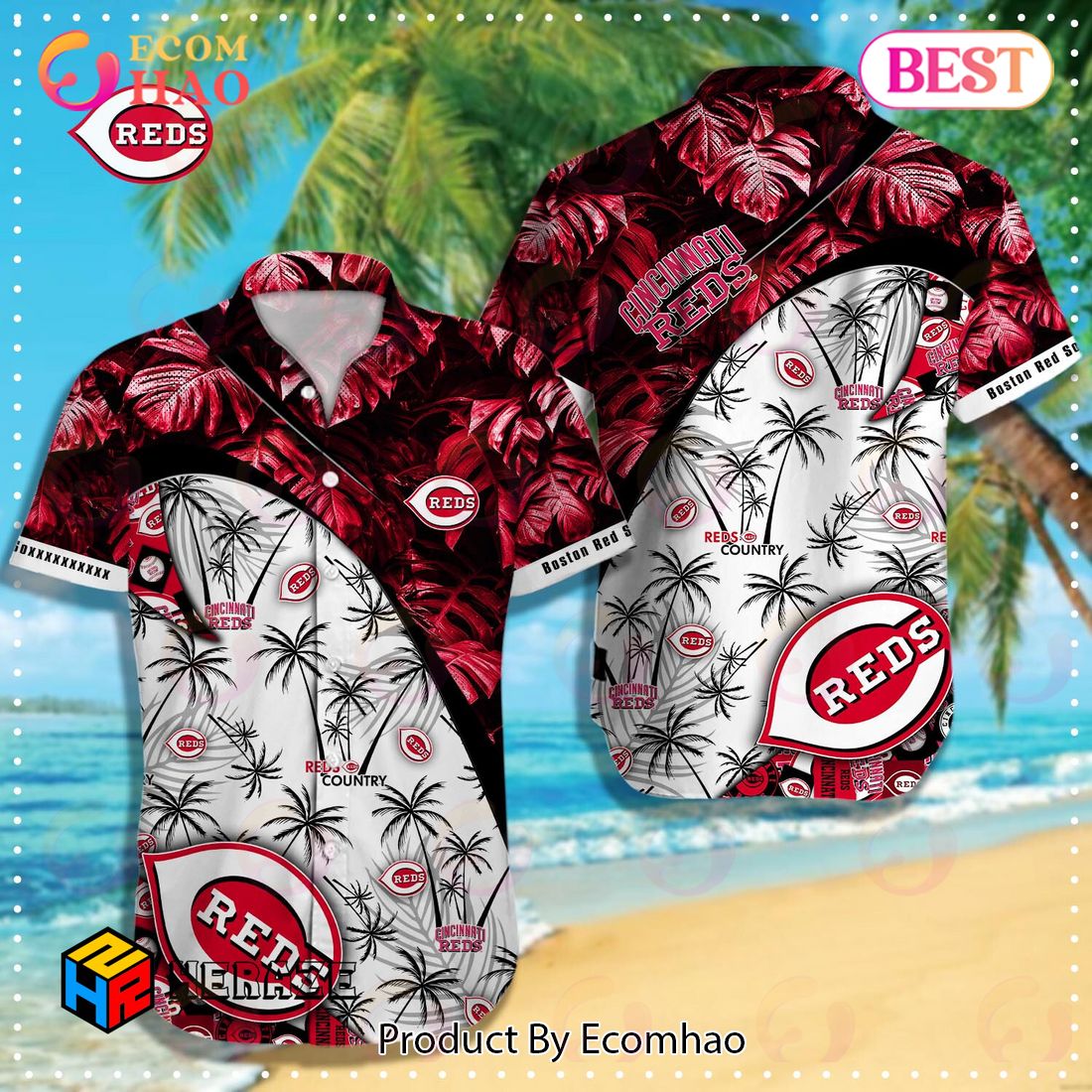 Cincinnati Reds Major League Baseball 3D Print Hawaiian Shirt