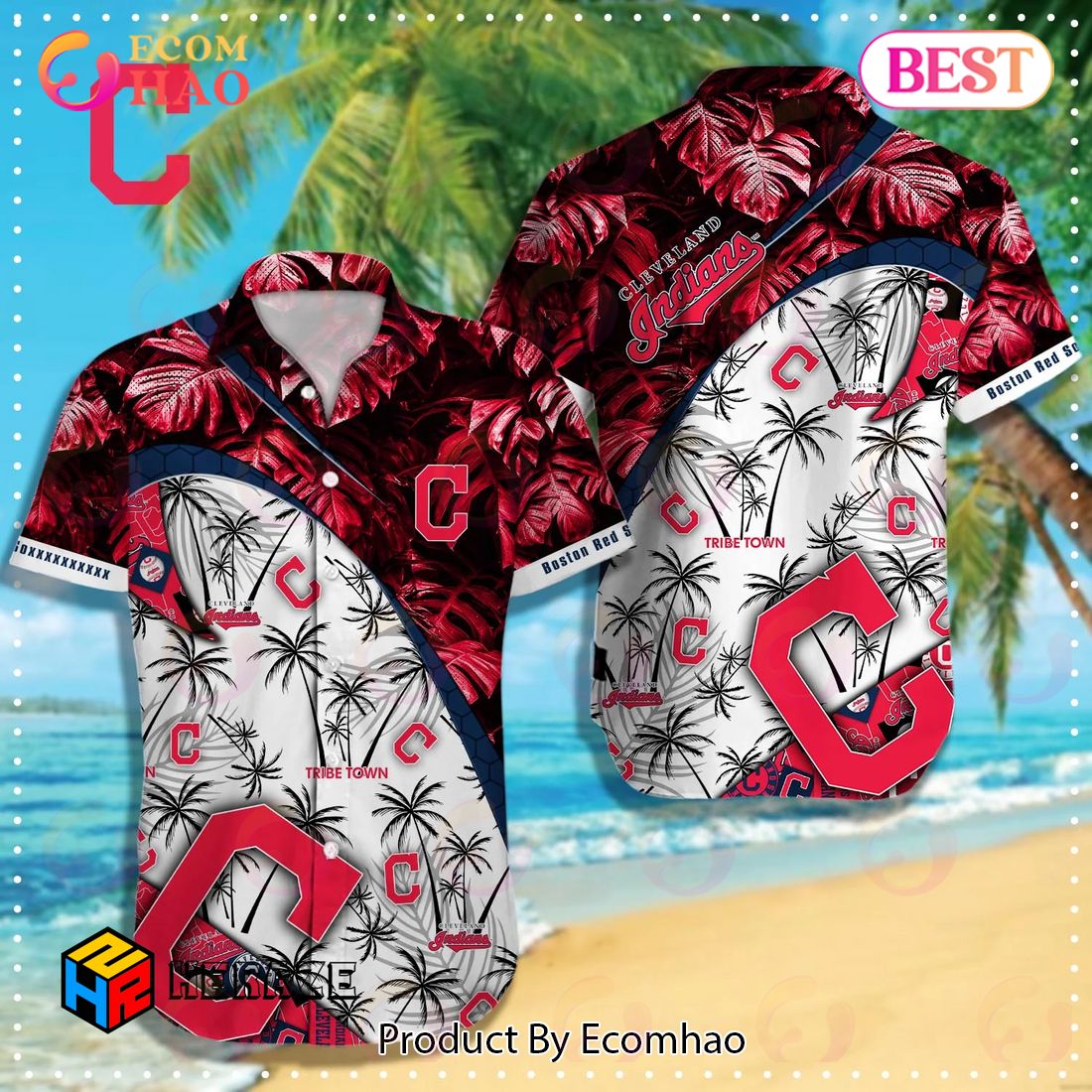 [SALE] Cleveland Indians MLB Hawaiian Shirt