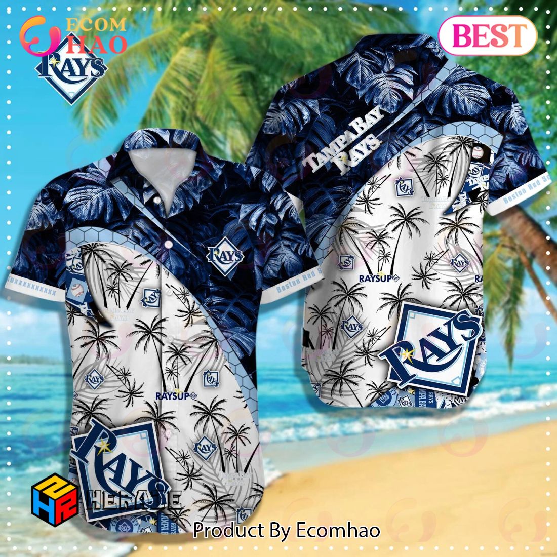 Tampa Bay Rays Logo Mlb Hawaiian Shirt Men Youth Rays Aloha Shirt - Best  Seller Shirts Design In Usa