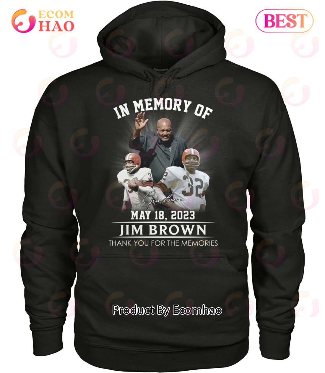 In Memory Of Jim Brown May 18, 2023 Thank You For The Memories T-Shirt