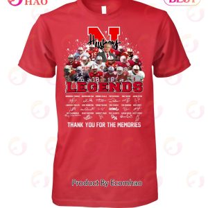 N Huskers Legends Thank You For The Memories T-Shirt