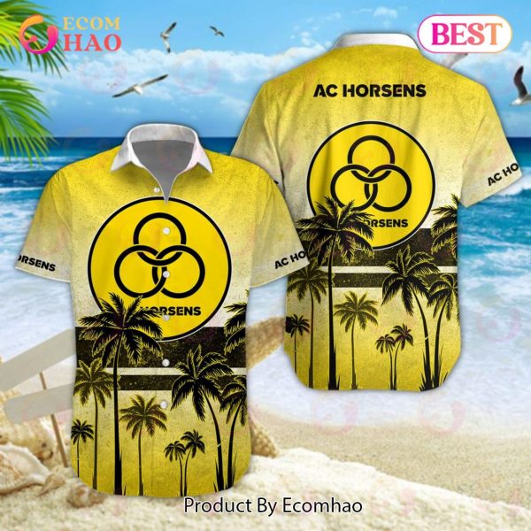 Superliga AC Horsens Combo Hawaiian Shirt, Shorts And Flip Flop