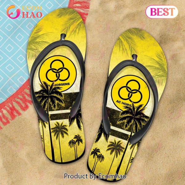 Superliga AC Horsens Combo Hawaiian Shirt, Shorts And Flip Flop