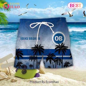 Superliga Odense Boldklub Combo Hawaiian Shirt, Shorts And Flip Flop