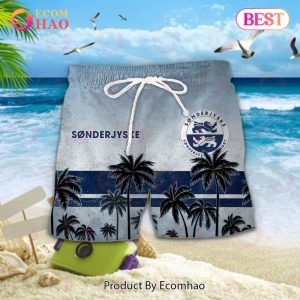 Superliga SonderjyskE Combo Hawaiian Shirt, Shorts And Flip Flop