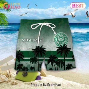 Superliga Viborg FF Combo Hawaiian Shirt, Shorts And Flip Flop
