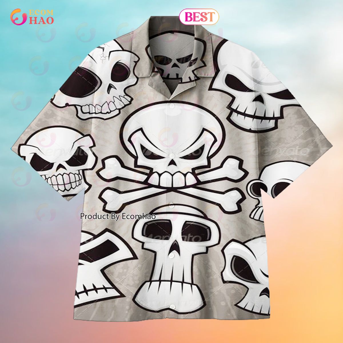 Cartoon Skull Universal Hawaiian Shirt