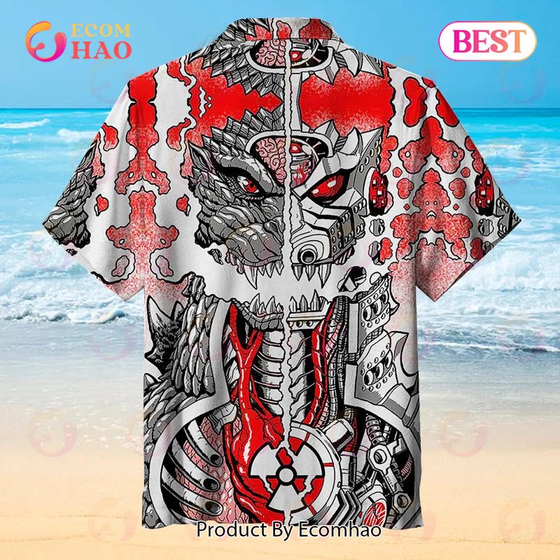 Classic Godzilla Robot Godzilla Hawaiian shirt