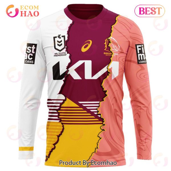 NRL Brisbane Broncos Special Mix Jersey T-Shirt