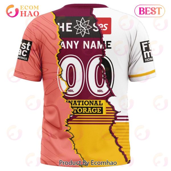 NRL Brisbane Broncos Special Mix Jersey T-Shirt