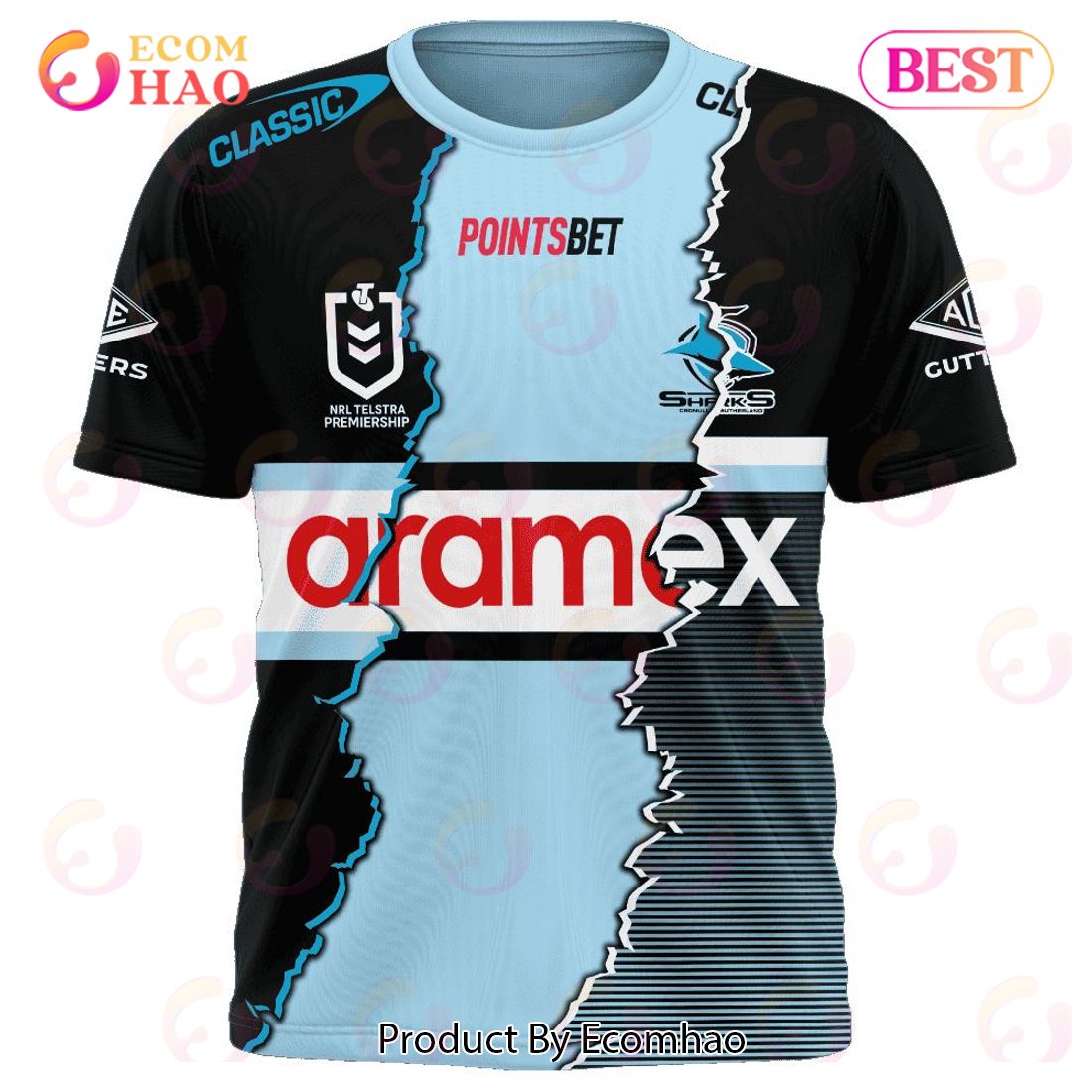 NRL Cronulla-Sutherland Sharks Special Mix Jersey T-Shirt