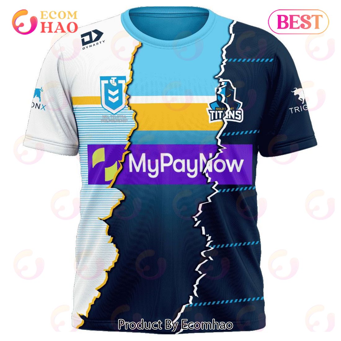 NRL Gold Coast Titans Special Mix Jersey T-Shirt