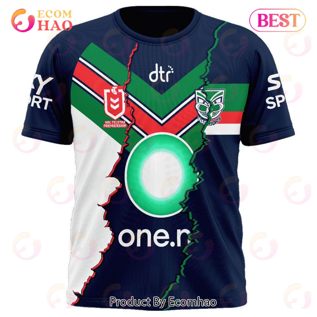 NRL New Zealand Warriors Special Mix Jersey T-Shirt