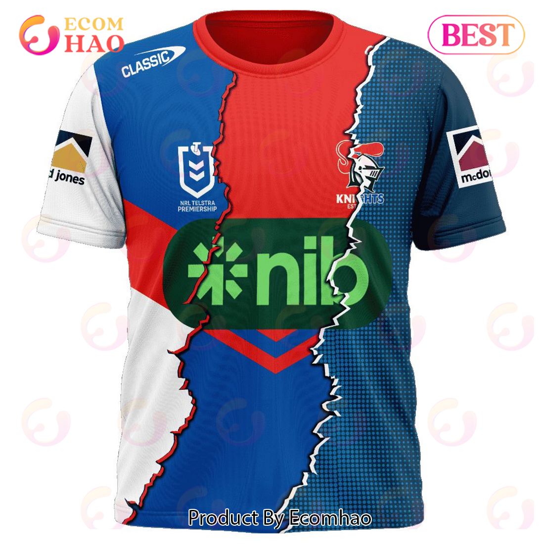 NRL Newcastle Knights Special Mix Jersey T-Shirt