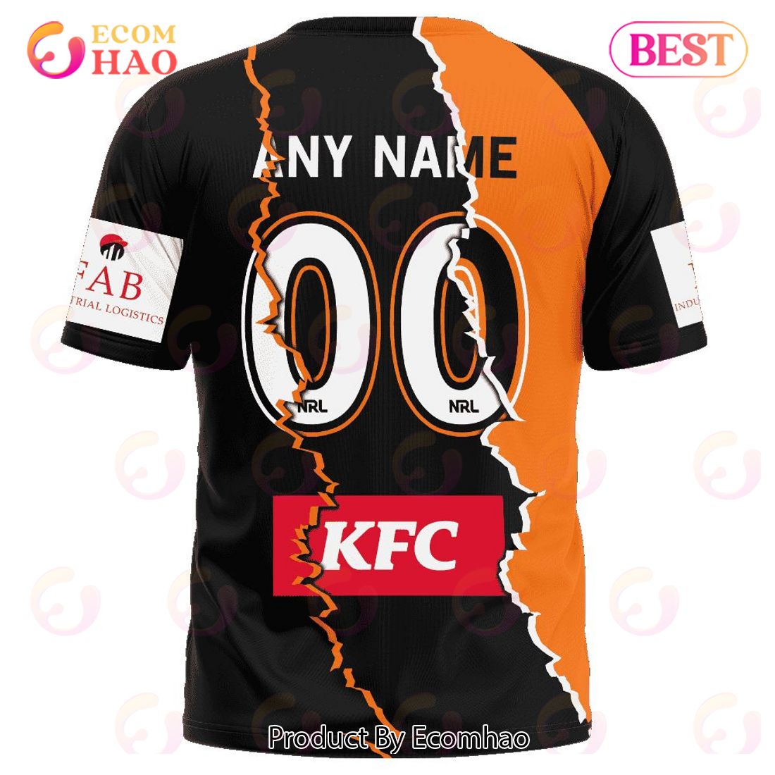 NRL Wests Tigers Special Mix Jersey T-Shirt