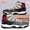Gucci Tiger Hive Pattern Brown Air Jordan 11 Sneaker Gucci Tiger Hive Pattern Brown Air Jordan 11 Sneaker