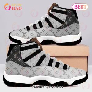 Louis Vuitton Black Monogram Air Jordan 11 Sneakers Shoes Hot 2022