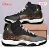 Louis Vuitton Black Pattern Air Jordan 11 Shoes