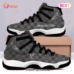 Louis Vuitton Lv Caro Pattern Grey Air Jordan 11 Sneaker