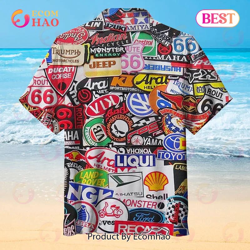 World famous car brand Hawaiian shirt