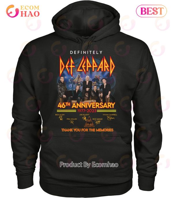 Definitely Def Lappard 46th Anniversary 1977 – 2023 Thank You For The Memories T-Shirt