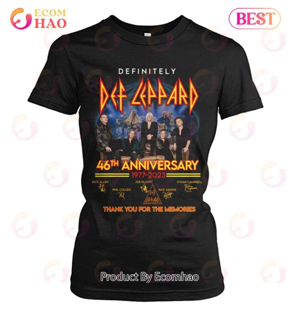 Definitely Def Lappard 46th Anniversary 1977 – 2023 Thank You For The Memories T-Shirt