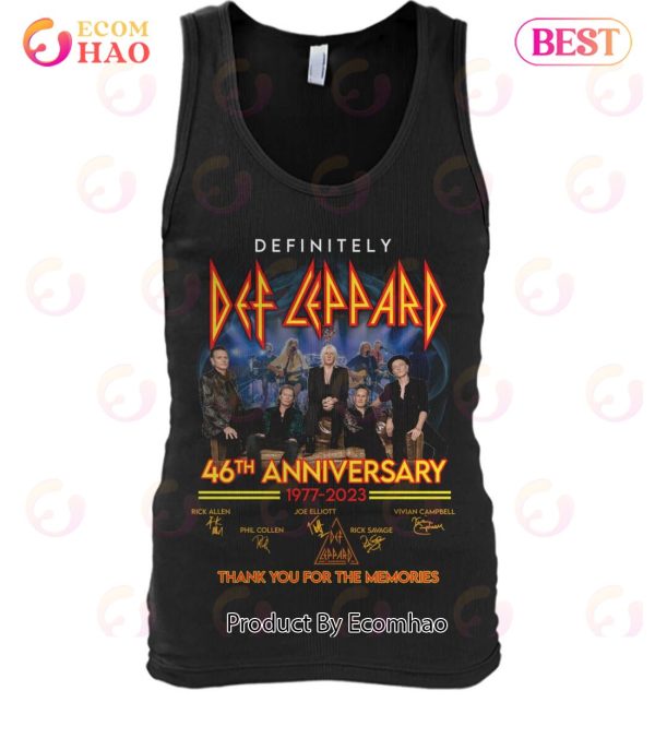 Definitely Def Lappard 46th Anniversary 1977 – 2023 Thank You For The Memories T-Shirt