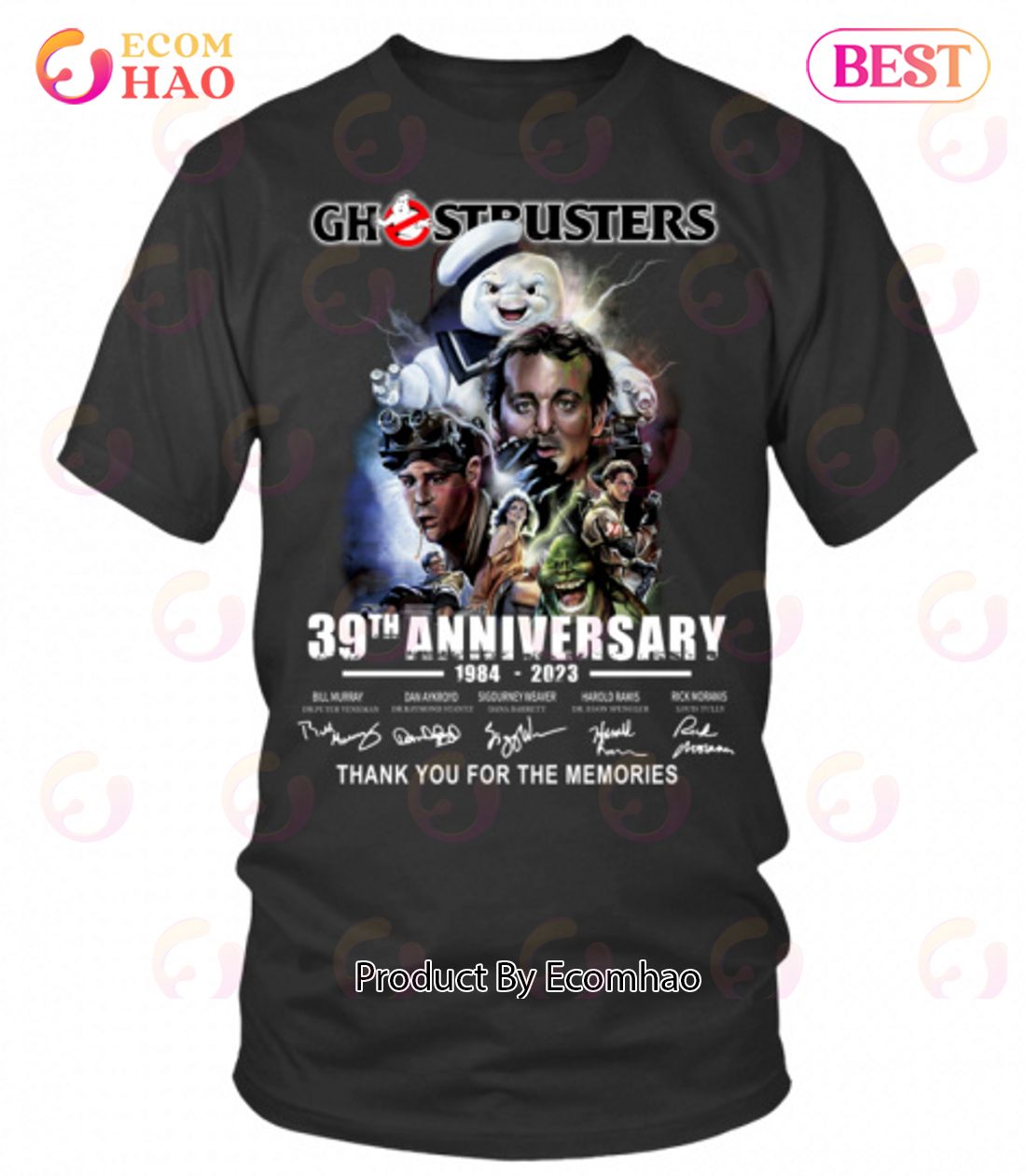 Ghostbusters 39th Anniversary 1984 – 2023 Thank You For The Memories T-Shirt