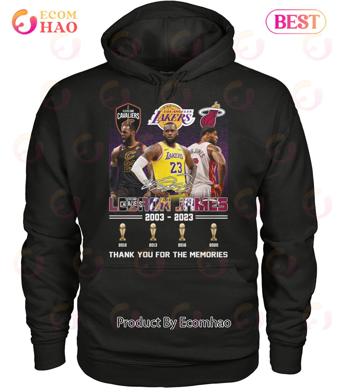 Lebron James 2003 – 2023 Thank You For The Memories T-Shirt