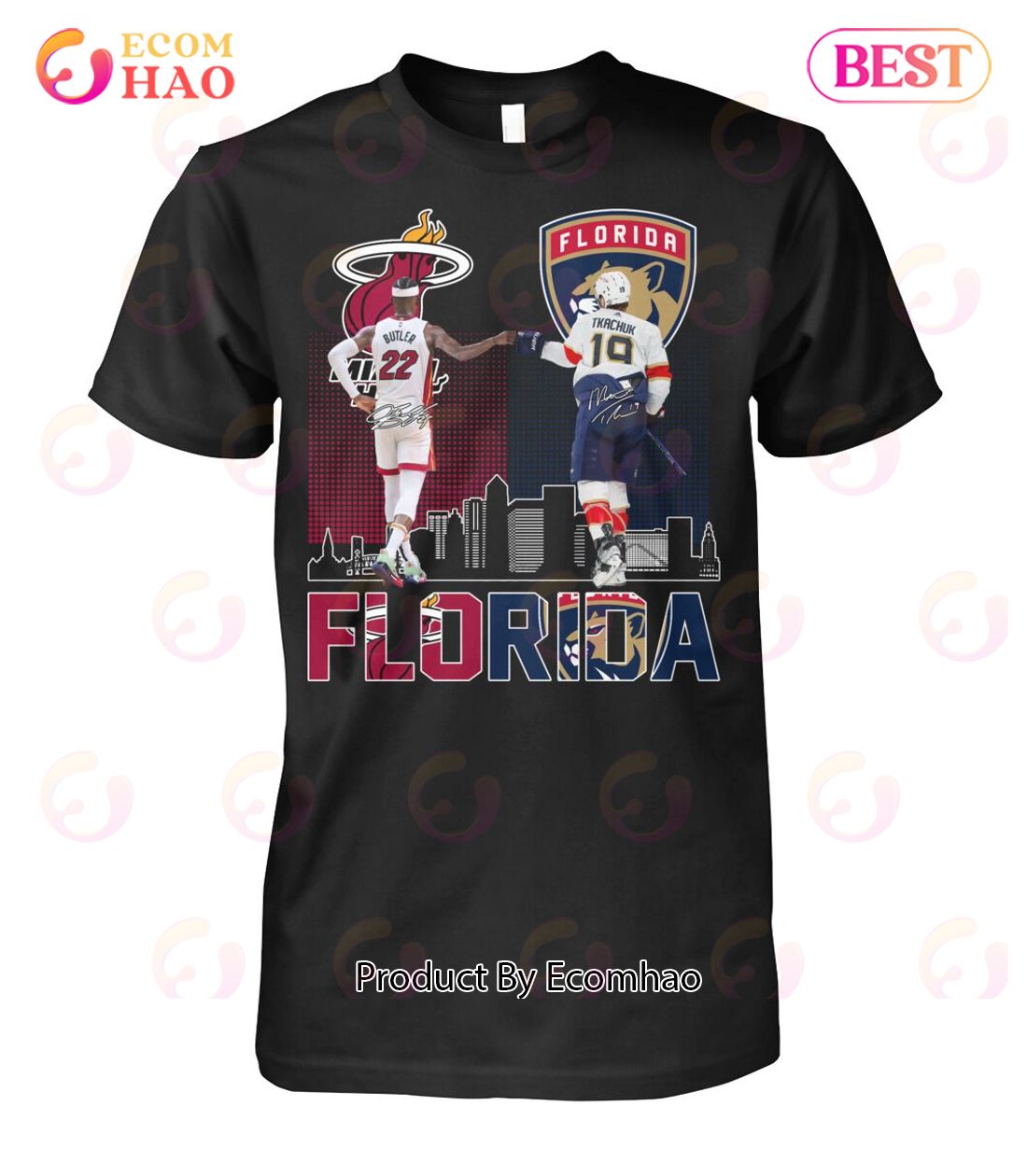 Miami Heat Butler And Florida Tkachuk Florida Sport Teams T-Shirt