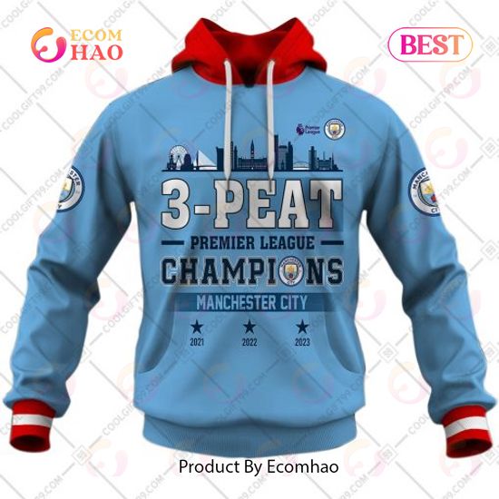 Personalized ManCity 2023 Mix Jersey Style 3D Hoodie