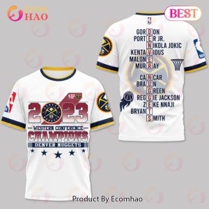 Denver Nuggets 2023 Western Conference Champions Free Throw Graphic T-Shirt