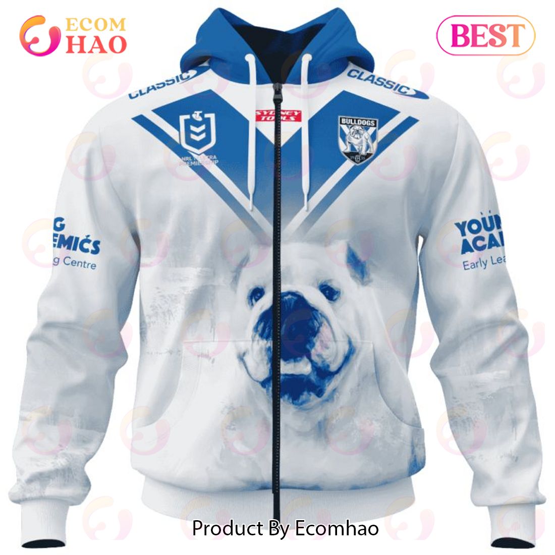 NRL Canterbury-Bankstown Bulldogs Special Design With Team’s Signature 3D Hoodie