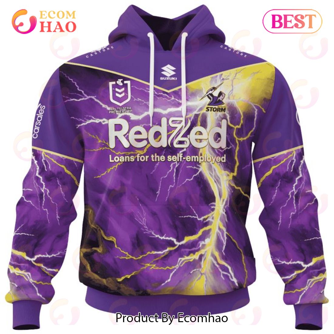 NRL Melbourne Storm Special Design With Team’s Signature 3D Hoodie