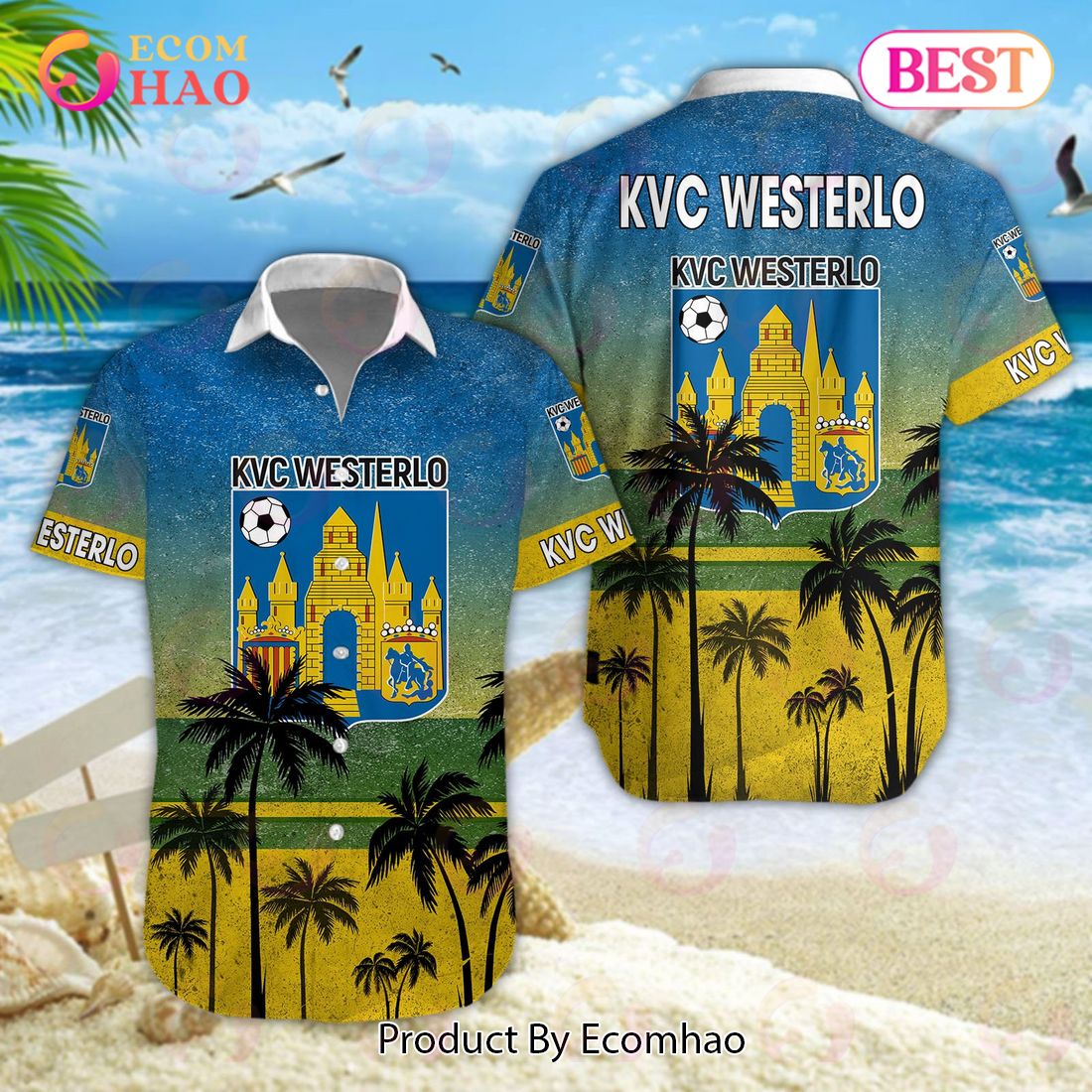 K.V.C. Westerlo Pro League Hawaiian Shirt