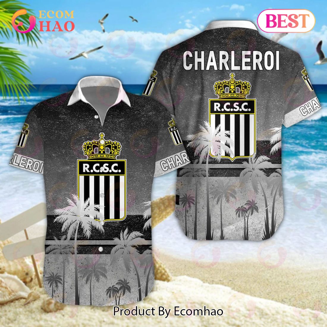 R. Charleroi S.C Pro League Hawaiian Shirt