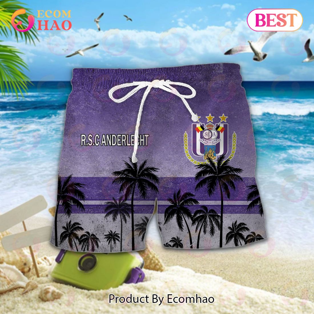 R.S.C. Anderlecht Pro League Hawaiian Shirt