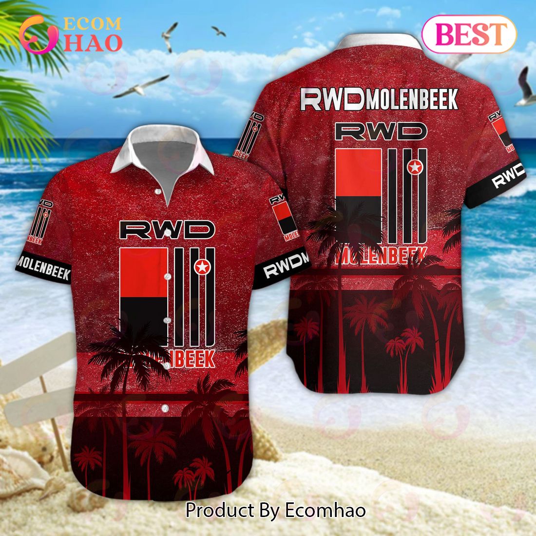 RWD Molenbeek Pro League Hawaiian Shirt