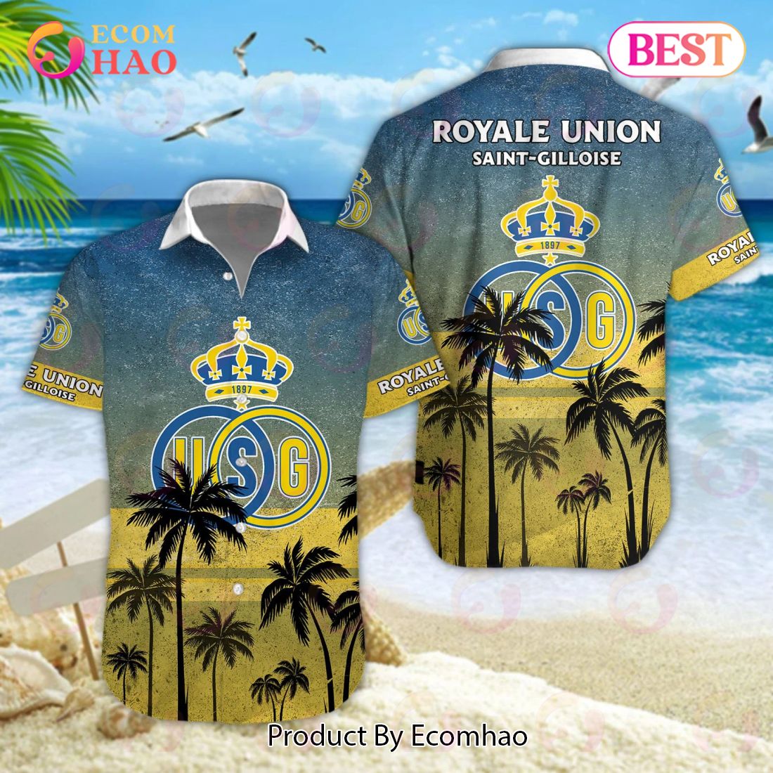 Union Saint-Gilloise Pro League Hawaiian Shirt