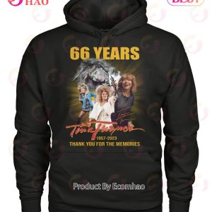 66 Years Tina Turner 1957 – 2023 Thank You For The Memories T-Shirt