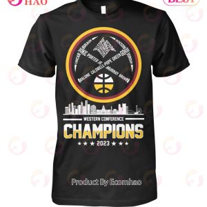 Denver Nuggets Western Conference Champions Two Sided T-Shirt