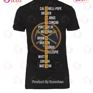 Denver Nuggets Western Conference Champions Two Sided T-Shirt