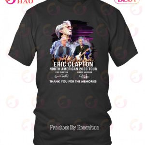 Eric Clapton North American 2023 Tour Thank You For The Memories T-Shirt