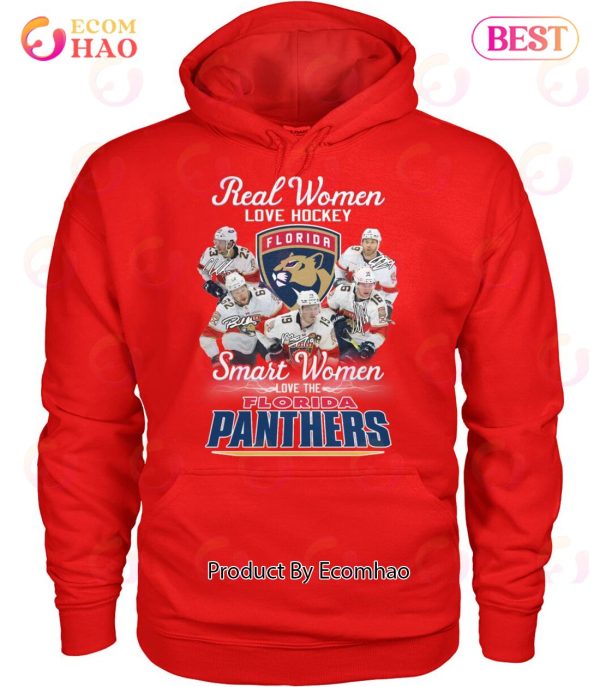 Real Women Love Hockey Smart Women Love The Florida Panthers T-Shirt