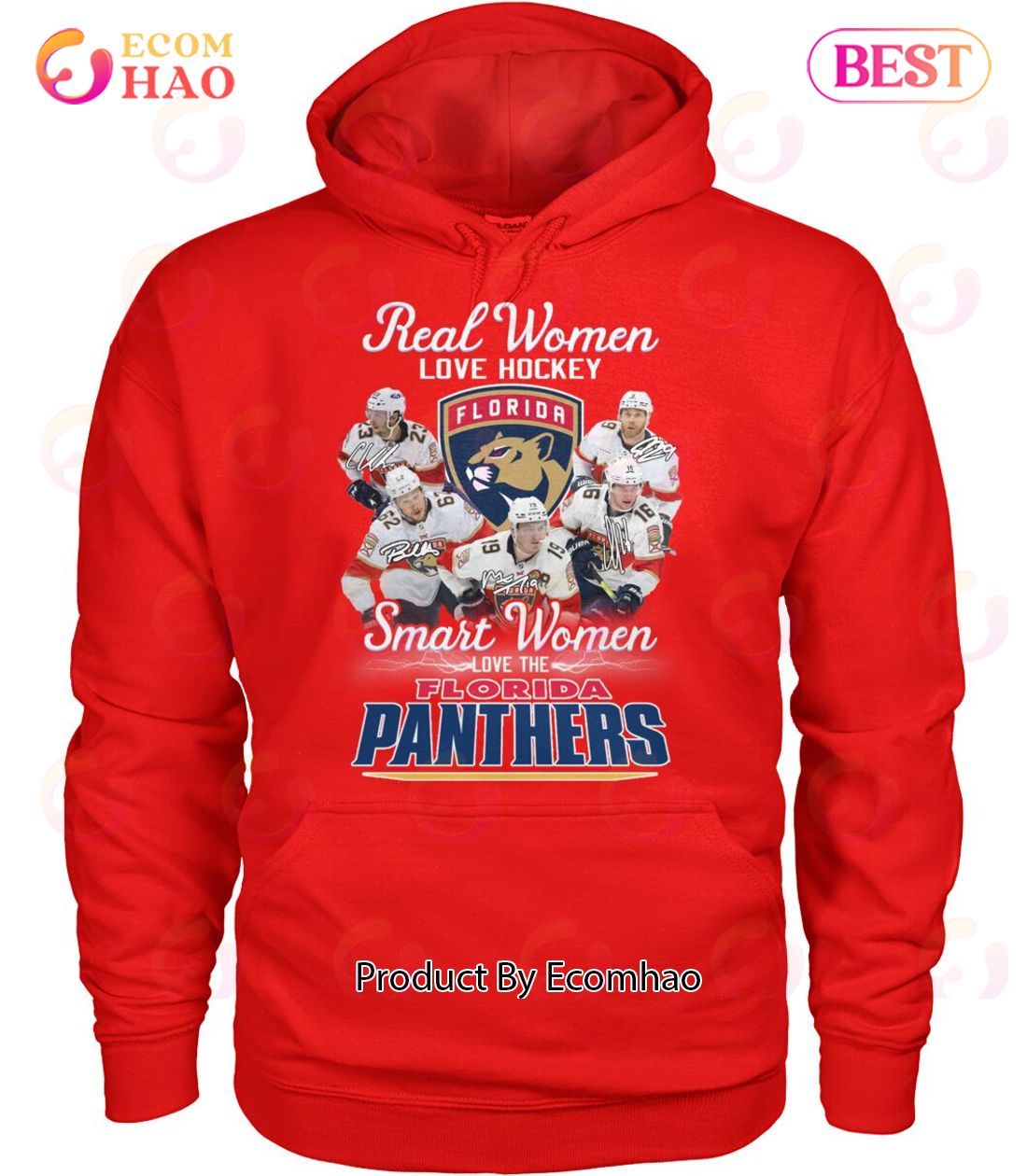 Real Women Love Hockey Smart Women Love The Florida Panthers T-Shirt