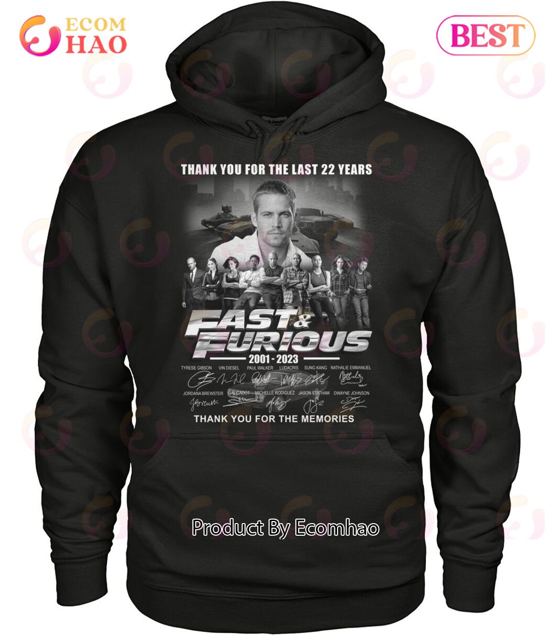 Thank You For The Last 22 Years Fast & Furious 2001 – 2023 Thank You For The Memories T-Shirt