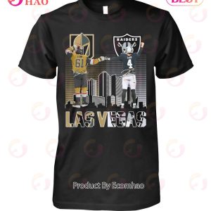 Vegas Golden Knights Stone And Las Vegas Raiders Carr T-Shirt