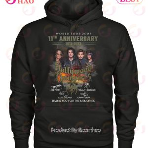 World Tour 2023 11th Anniversary 2012 – 2023 Hollywood Vampires Thank You For The Memories T-Shirt