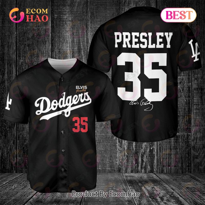 St. Louis Cardinals Elvis Presley Baseball Jersey – Black